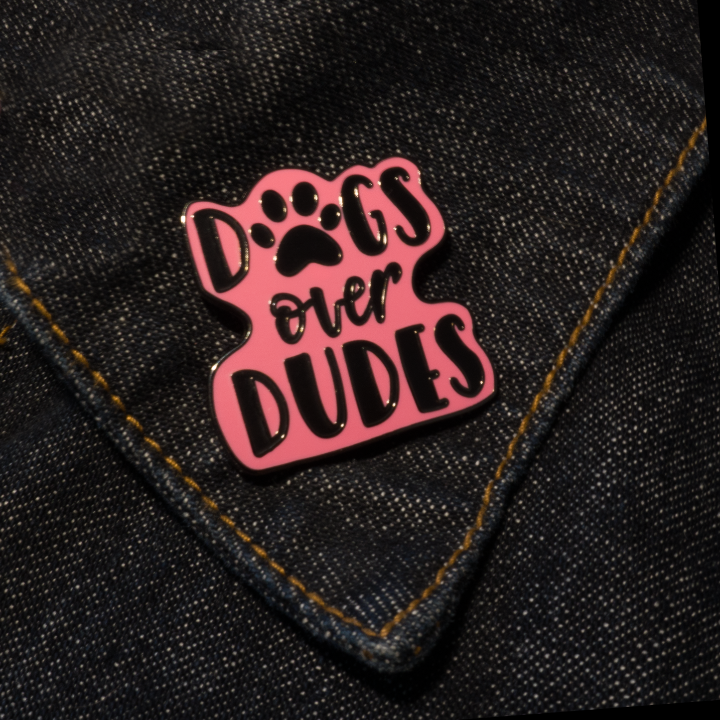 Dogs over Dudes Pin
