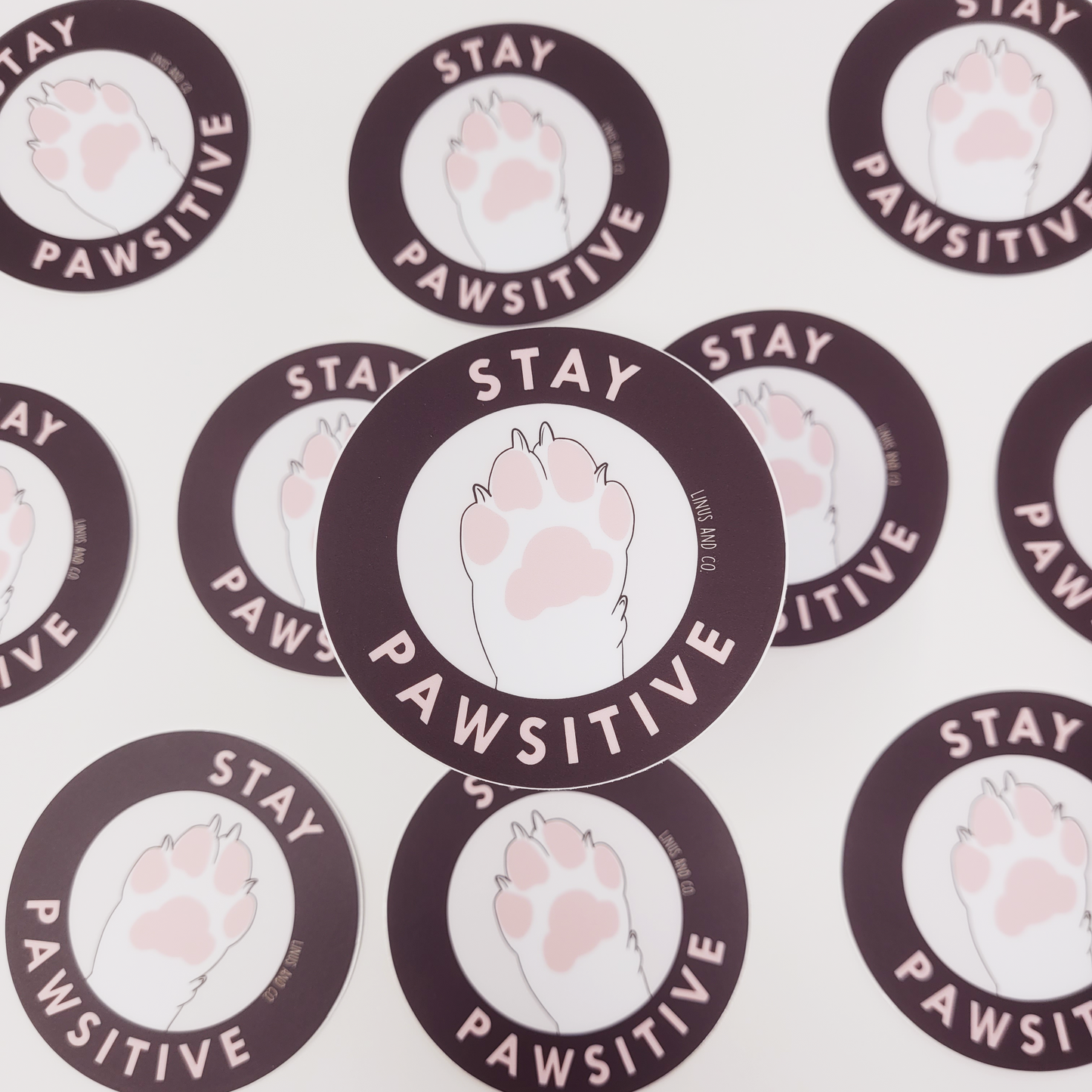 Stay Pawsitive Sticker