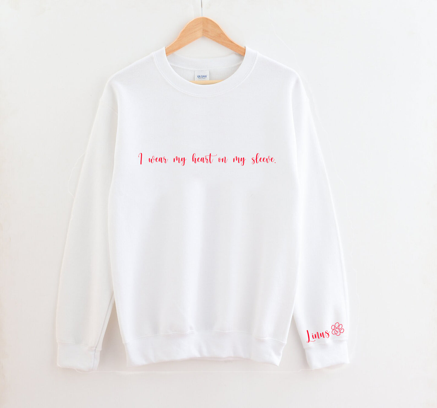 Heart on Sleeve Crewneck