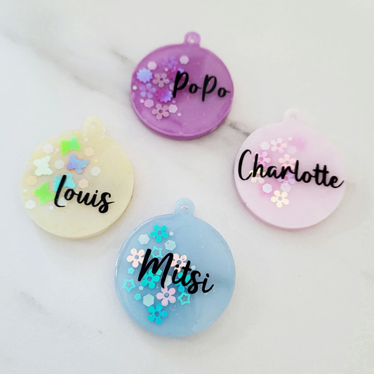 Floral Pet Tags