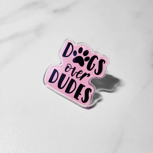 Dogs over Dudes Pin