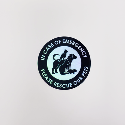 Emergency Rescue Sticker