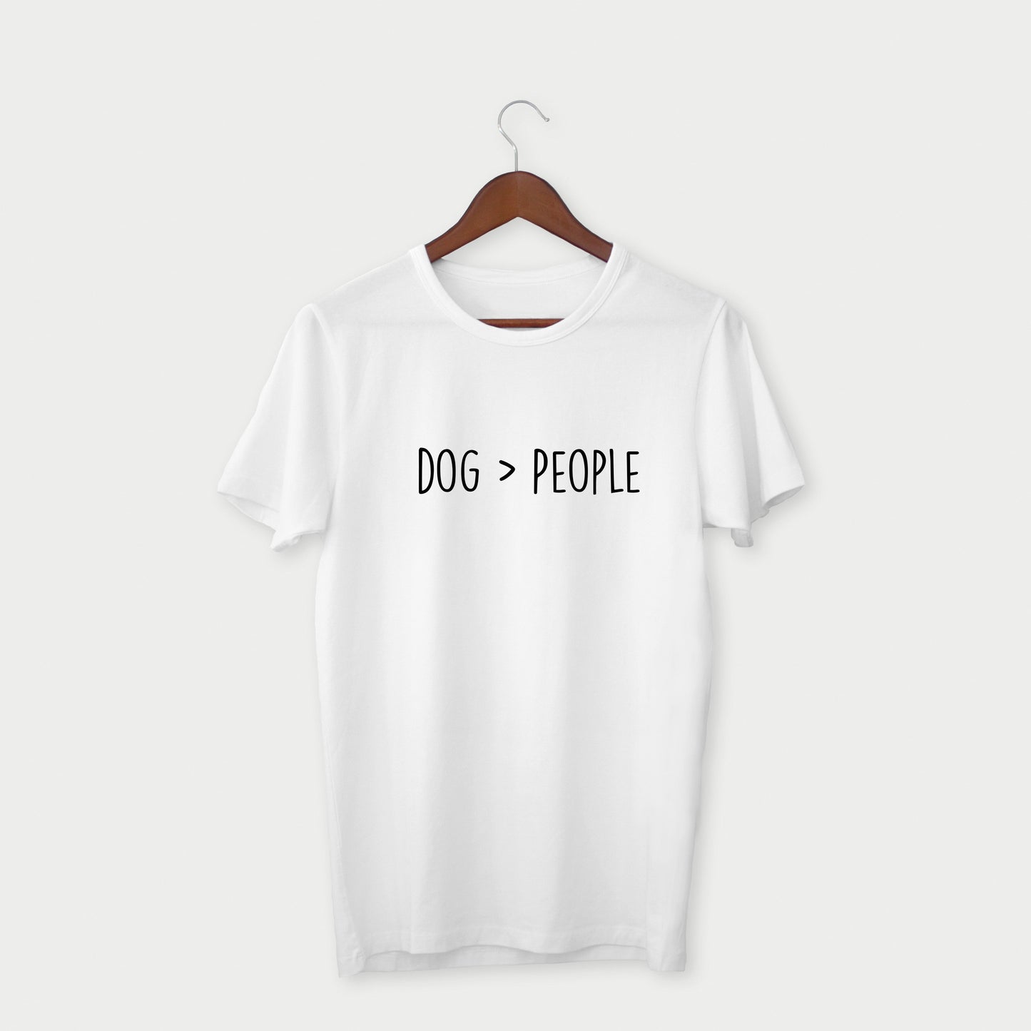 "Dogs > People" T-shirt