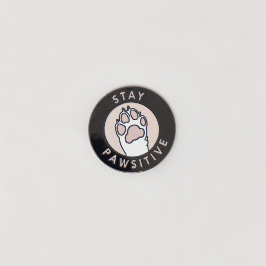 Stay Pawsitive Pin