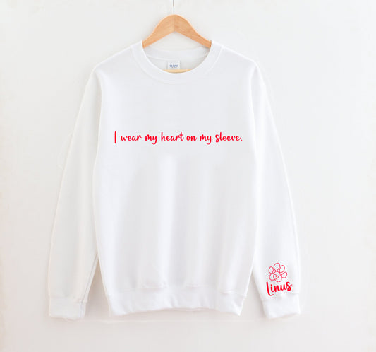 Heart on Sleeve Crewneck
